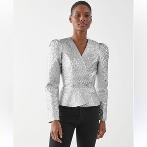 & Other Stories metallic blazer